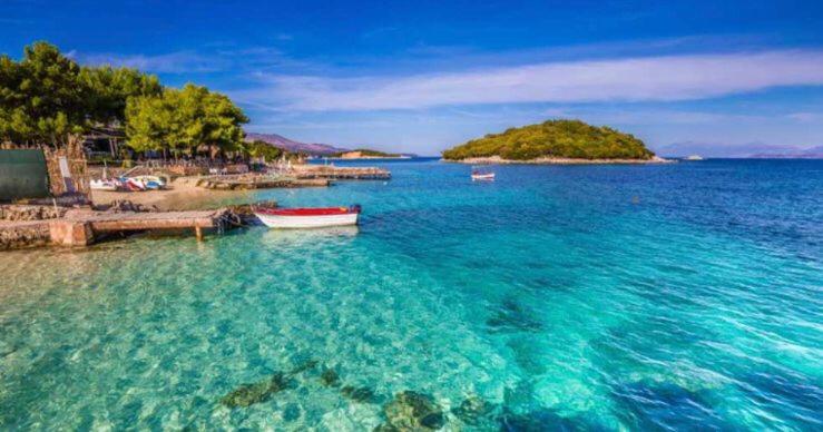 Vila Ademi Ksamil Esterno foto